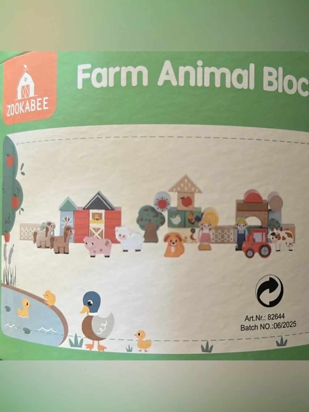 Zookabee Farm Animal Block Set 36 pieces